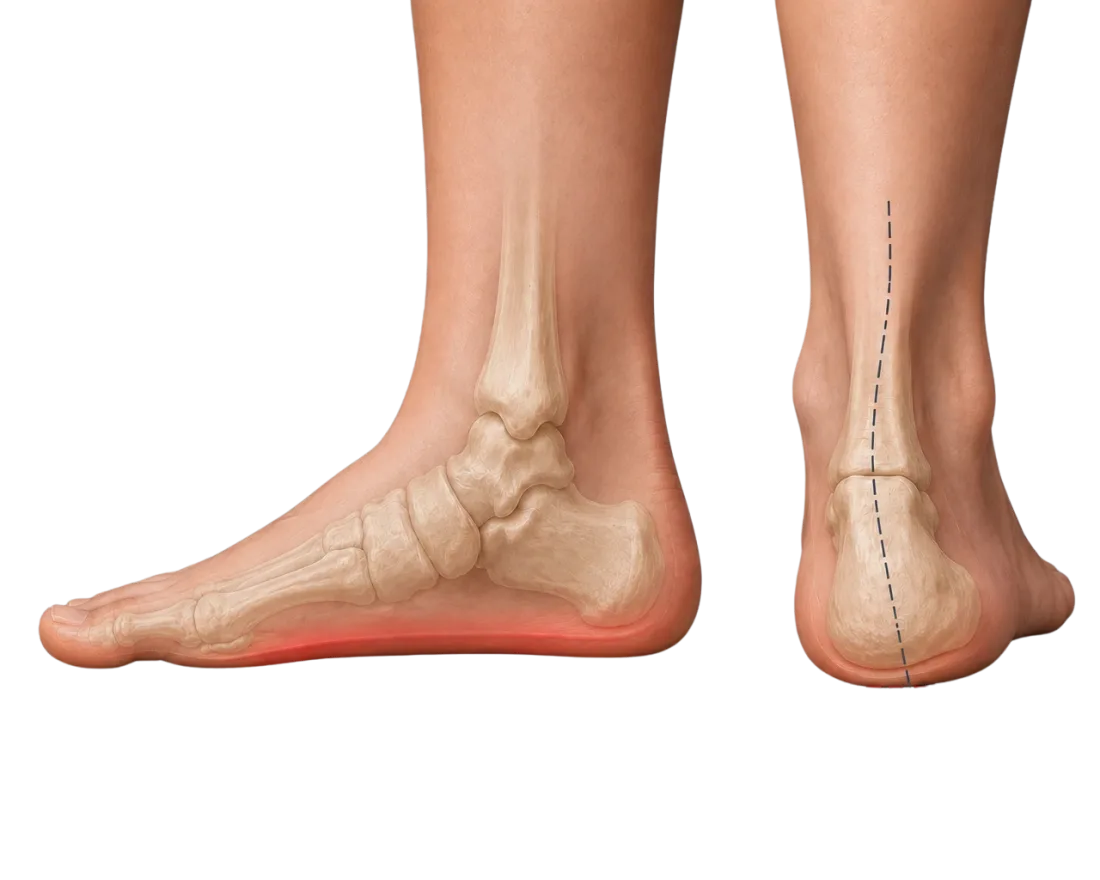 Lúdtalp (pes planus) és bokasüllyedés (pes planovalgus)