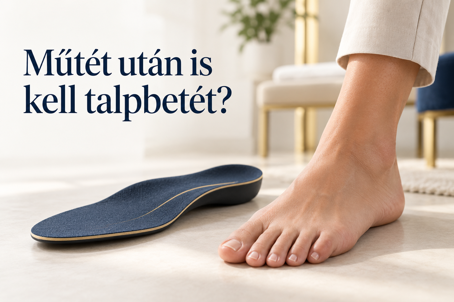 Műtét után is kell talpbetét? Amit a műtő nem old meg ön helyett