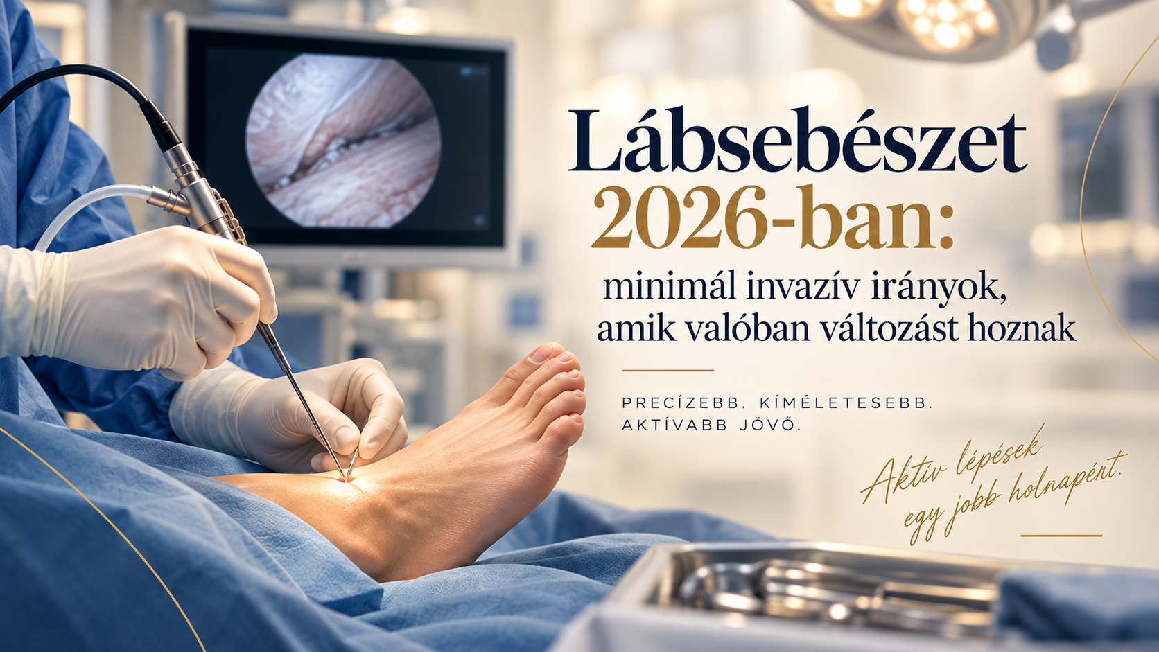 Lábsebészet 2026-ban: minimál invazív irányok, amik valóban változást hoznak